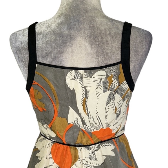 Anthropologie Moulinette Souers Grand Gazania Silk Floral Fit & Flare Dress - 2 - Picture 7 of 13